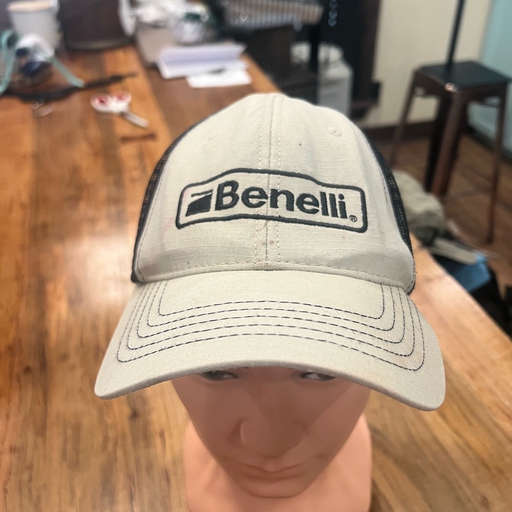 Benelli Beige and Black Men's Cap